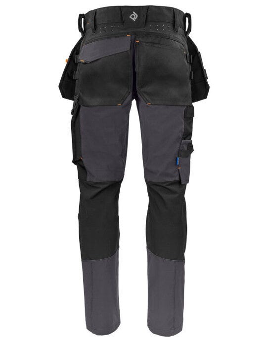 ProJob Workwear PJ645551 ProJob Premium Stretch Holster Trouser - Grey