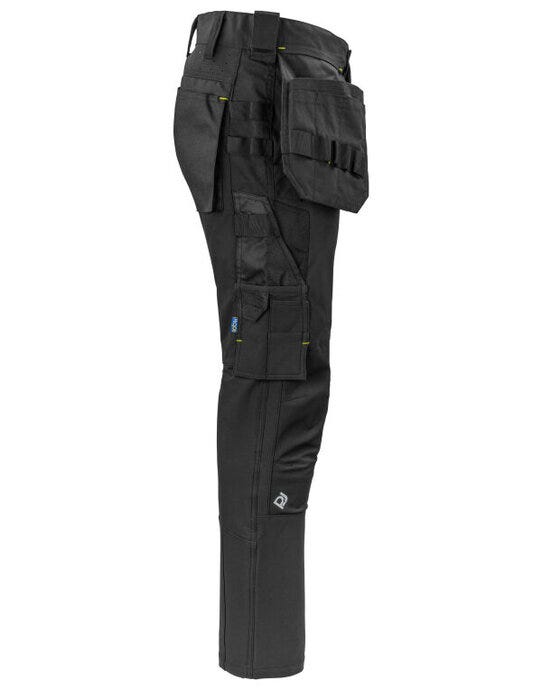 ProJob Workwear PJ645551 ProJob Premium Stretch Holster Trouser - Black