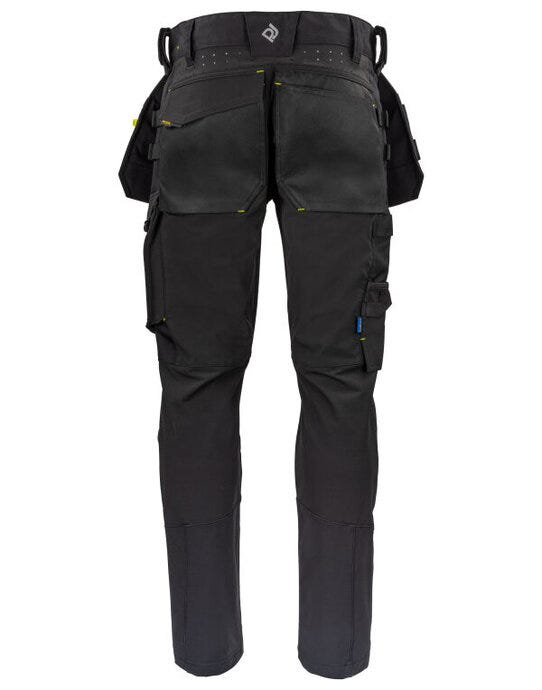 ProJob Workwear PJ645551 ProJob Premium Stretch Holster Trouser - Black