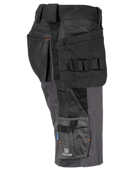 ProJob Workwear PJ645562 ProJob Stretch Holster Shorts - Grey