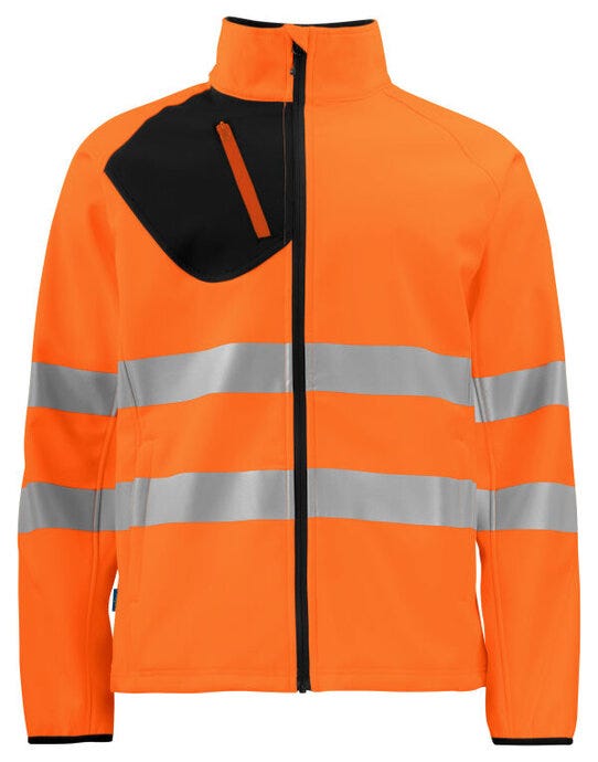 ProJob Workwear PJ646432 ProJob Prio 6432 Class 3/2 Softshell Jkt - Orange/Black