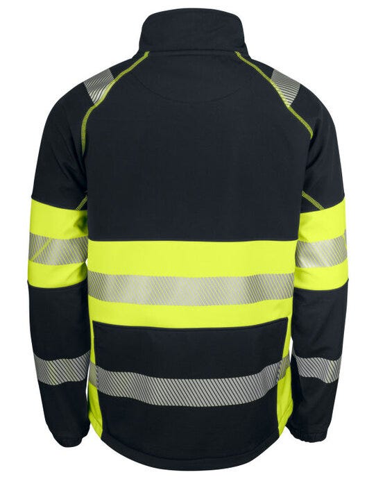 ProJob Workwear PJ646443 ProJob 6443 Class 1 Softshell Jkt - Yellow/Black