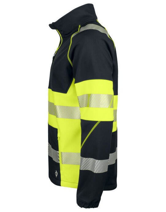 ProJob Workwear PJ646443 ProJob 6443 Class 1 Softshell Jkt - Yellow/Black