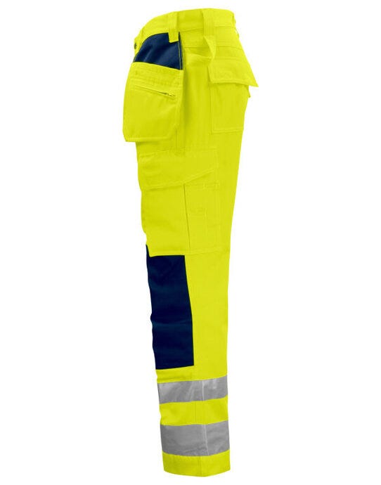 ProJob Workwear PJ646531 ProJob Hi Vis Holster Trouser - Yellow/Navy