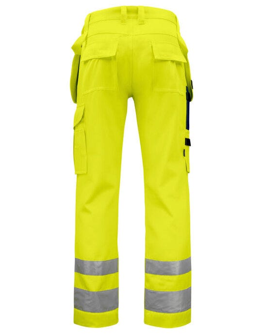 ProJob Workwear PJ646531 ProJob Hi Vis Holster Trouser - Yellow/Navy
