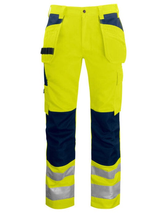 ProJob Workwear PJ646531 ProJob Hi Vis Holster Trouser - Yellow/Navy