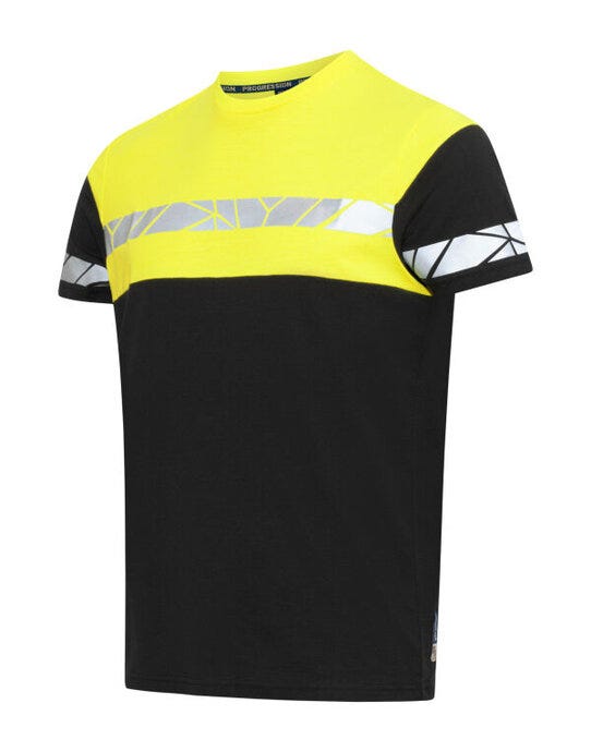 ProJob Workwear PJ647001 ProJob Progression 7001 T-Shirt - Black/Yellow