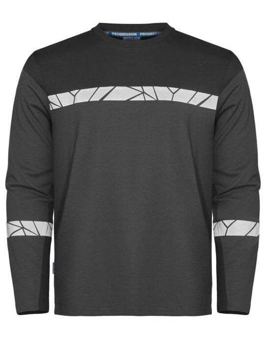 ProJob Workwear PJ647002 ProJob Progression 7002 LS T-Shirt - Grey/Black