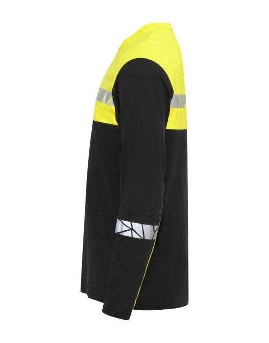 ProJob Workwear PJ647002 ProJob Progression 7002 LS T-Shirt - Black/Yellow