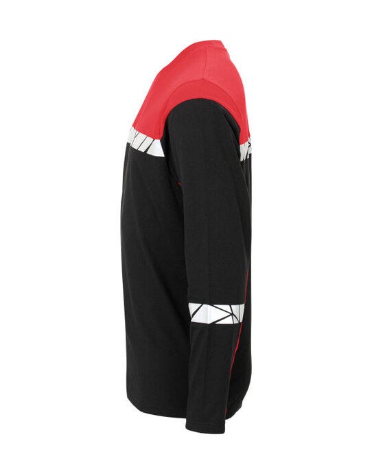 ProJob Workwear PJ647002 ProJob Progression 7002 LS T-Shirt - Black/Red