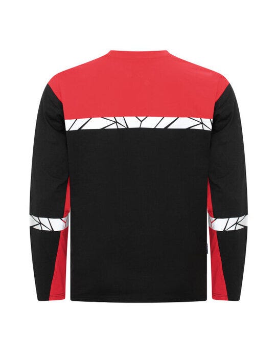 ProJob Workwear PJ647002 ProJob Progression 7002 LS T-Shirt - Black/Red