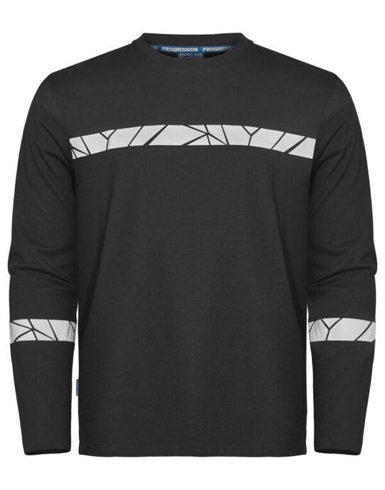 ProJob Workwear PJ647002 ProJob Progression 7002 LS T-Shirt - Black/Black