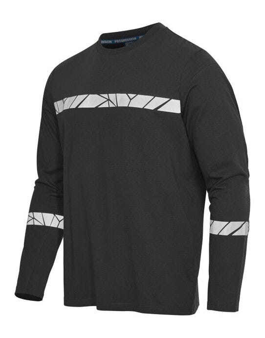 ProJob Workwear PJ647002 ProJob Progression 7002 LS T-Shirt - Black/Black