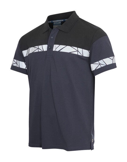 ProJob Workwear PJ647003 ProJob Progression 7003 Pique Polo - Navy/Black