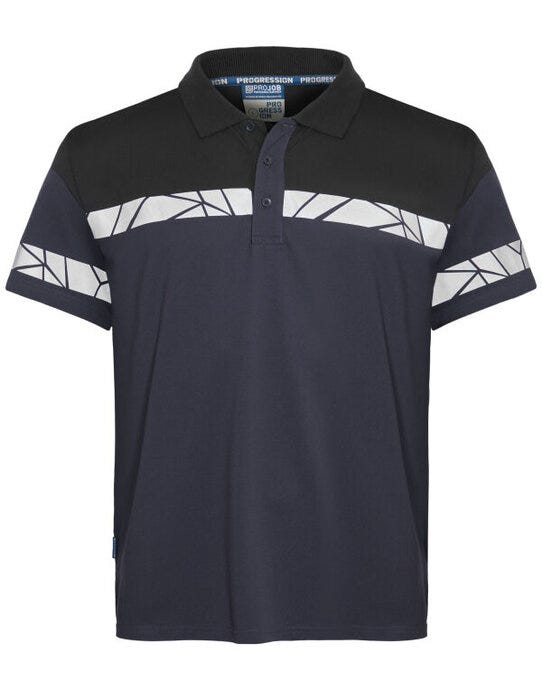 ProJob Workwear PJ647003 ProJob Progression 7003 Pique Polo - Navy/Black