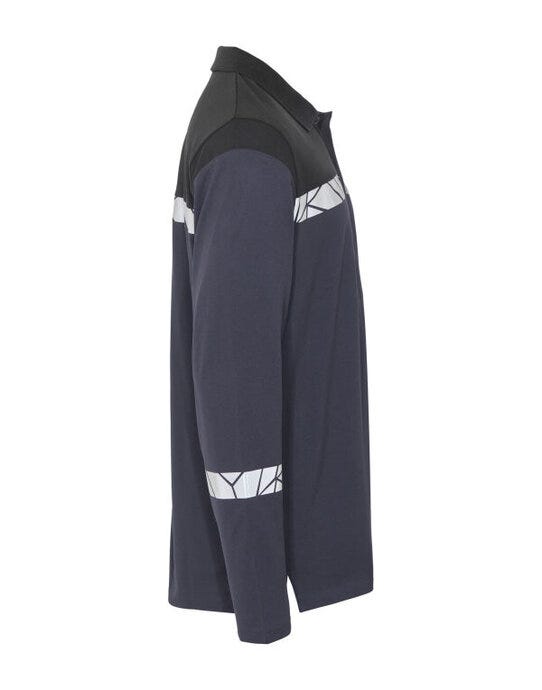 ProJob Workwear PJ647004 ProJob Progression 7004 LS Pique Polo - Navy/Black