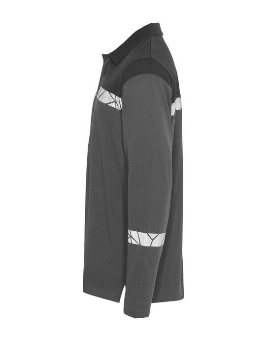 ProJob Workwear PJ647004 ProJob Progression 7004 LS Pique Polo - Grey/Black