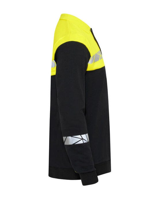 ProJob Workwear PJ647100 ProJob Progression 7100 LS Polo Sweat - Black/Yellow