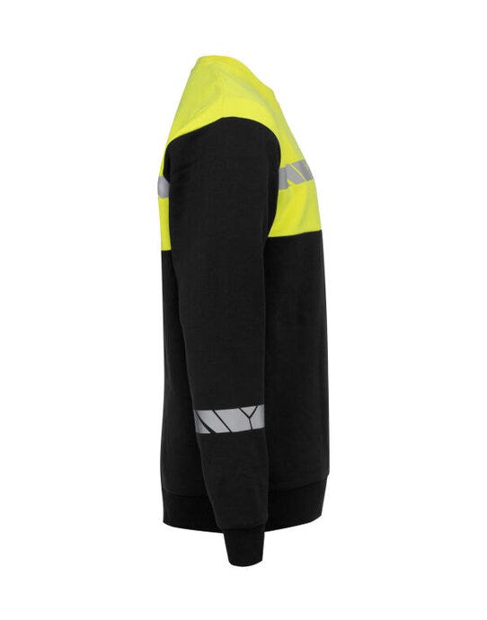 ProJob Workwear PJ647101 ProJob Progression 7101 Sweatshirt - Black/Yellow