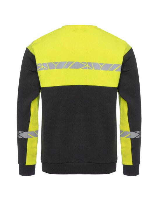 ProJob Workwear PJ647101 ProJob Progression 7101 Sweatshirt - Black/Yellow