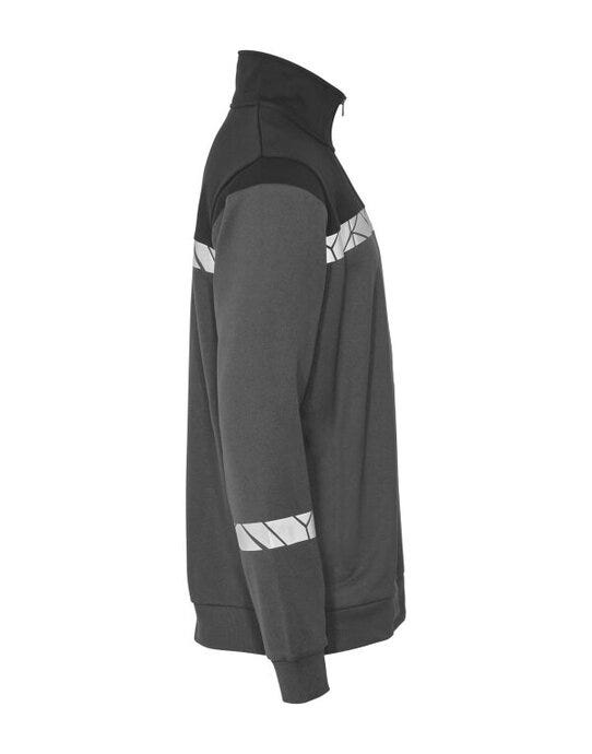 ProJob Workwear PJ647102 ProJob Progression 7102 Half Zip Sweat - Grey/Black