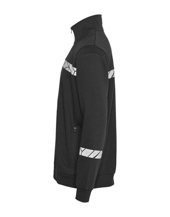 ProJob Workwear PJ647102 ProJob Progression 7102 Half Zip Sweat - Black/Black