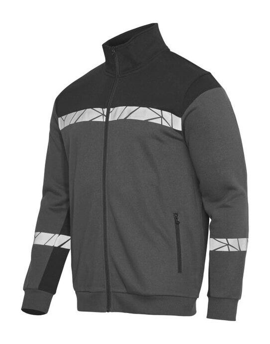 ProJob Workwear PJ647103 ProJob Progression 7103 Full Zip Sweat - Grey/Black