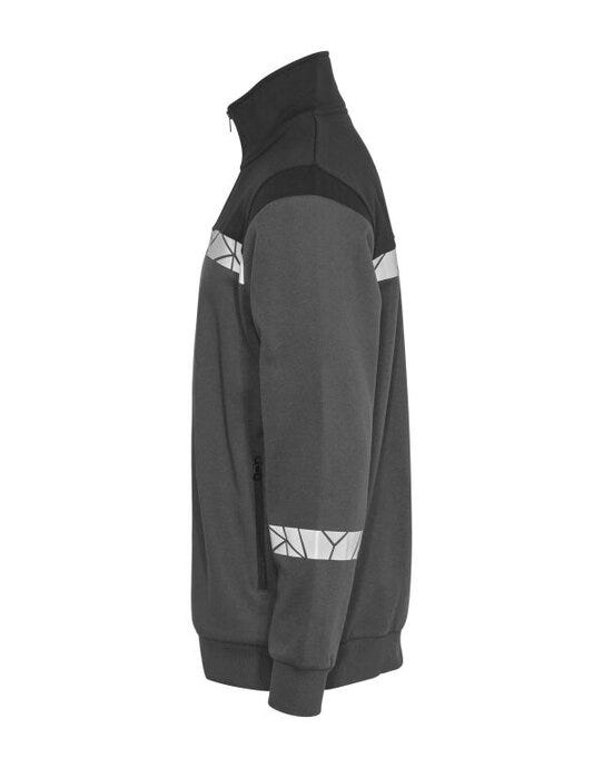 ProJob Workwear PJ647103 ProJob Progression 7103 Full Zip Sweat - Grey/Black
