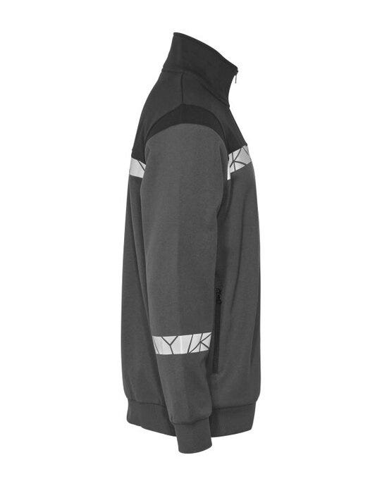 ProJob Workwear PJ647103 ProJob Progression 7103 Full Zip Sweat - Grey/Black