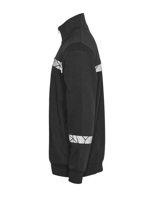 ProJob Workwear PJ647103 ProJob Progression 7103 Full Zip Sweat - Black/Black