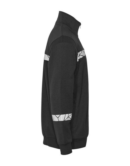 ProJob Workwear PJ647103 ProJob Progression 7103 Full Zip Sweat - Black/Black