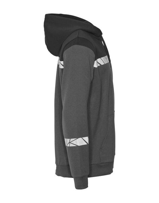 ProJob Workwear PJ647104 ProJob Progression 7104 Half Zip Hoodie - Grey/Black