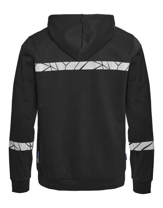 ProJob Workwear PJ647104 ProJob Progression 7104 Half Zip Hoodie - Black/Black
