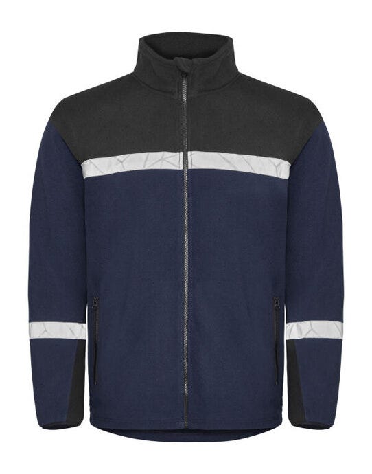 ProJob Workwear PJ647300 ProJob Progression 7300 Full Zip Fleece - Navy/Black