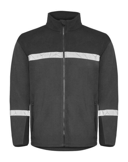 ProJob Workwear PJ647300 ProJob Progression 7300 Full Zip Fleece - Grey/Black