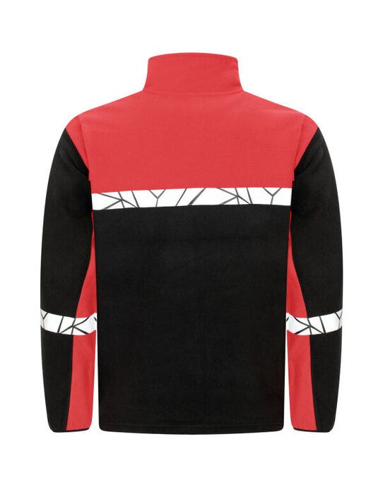 ProJob Workwear PJ647300 ProJob Progression 7300 Full Zip Fleece - Black/Red
