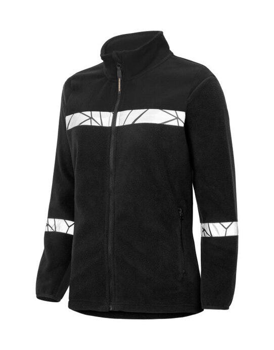 ProJob Workwear PJ647301 ProJob Progression 7301 Ladies FZ Fleece - Black/Black