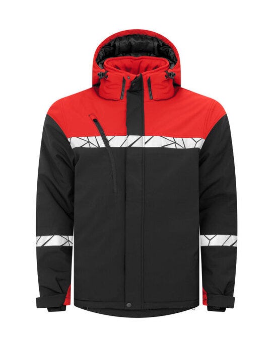 ProJob Workwear PJ647413 ProJob Progression 7413 Padded Softshell - Black/Red