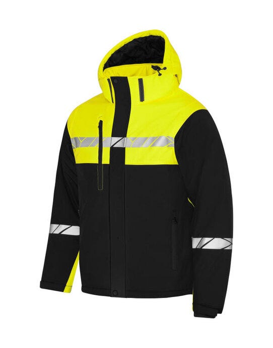 ProJob Workwear PJ647415 ProJob Progression 7415 Padded Jkt - Black/Yellow
