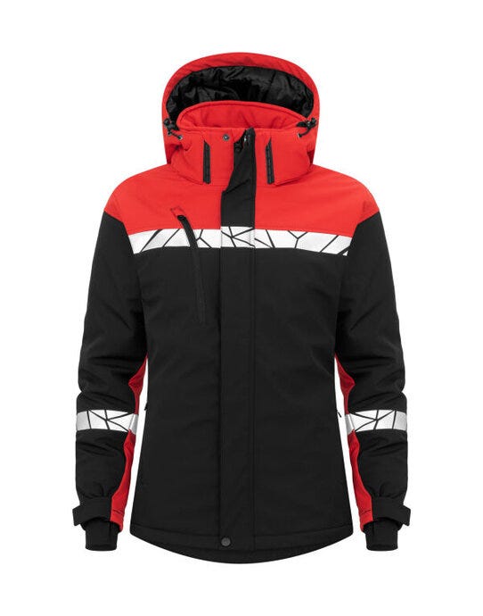 ProJob Workwear PJ647418 ProJob Progression 7418 Ladies Softshell - Black/Red