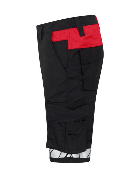 ProJob Workwear PJ647510 ProJob 7510 Work Shorts - Black/Red