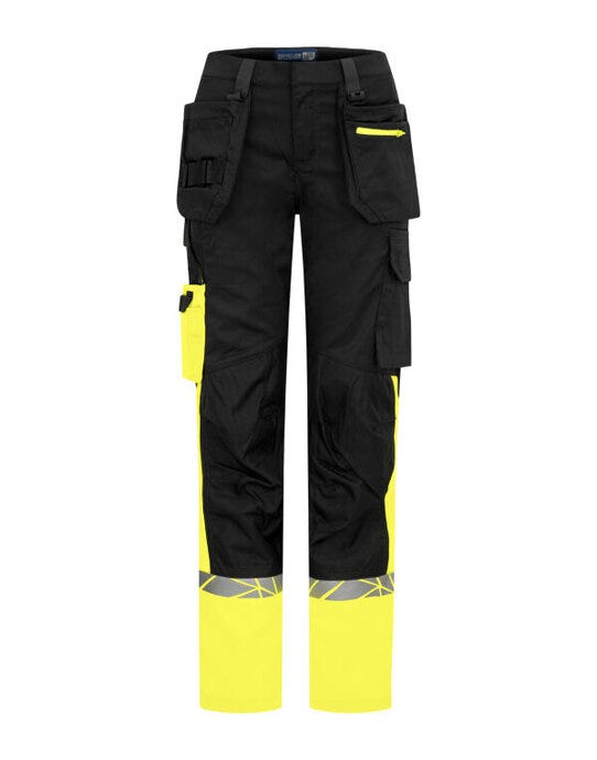 ProJob Workwear PJ647513 ProJob Progression 7513 Ladies Workpant - Black/Yellow