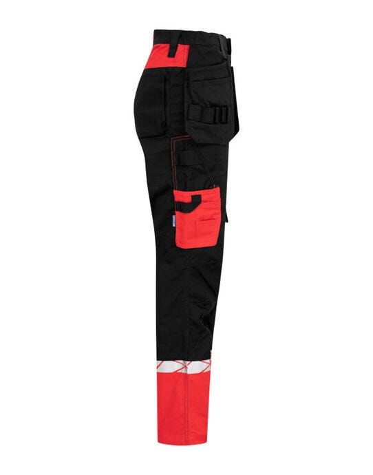 ProJob Workwear PJ647513 ProJob Progression 7513 Ladies Workpant - Black/Red