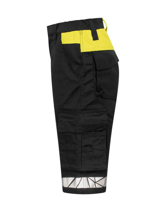 ProJob Workwear PJ647514 ProJob Progression 7514 Ladies Shorts - Black/Yellow