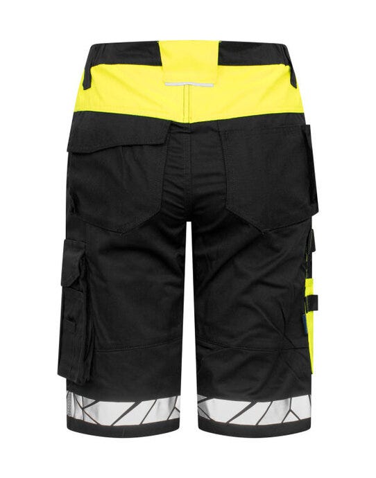 ProJob Workwear PJ647514 ProJob Progression 7514 Ladies Shorts - Black/Yellow