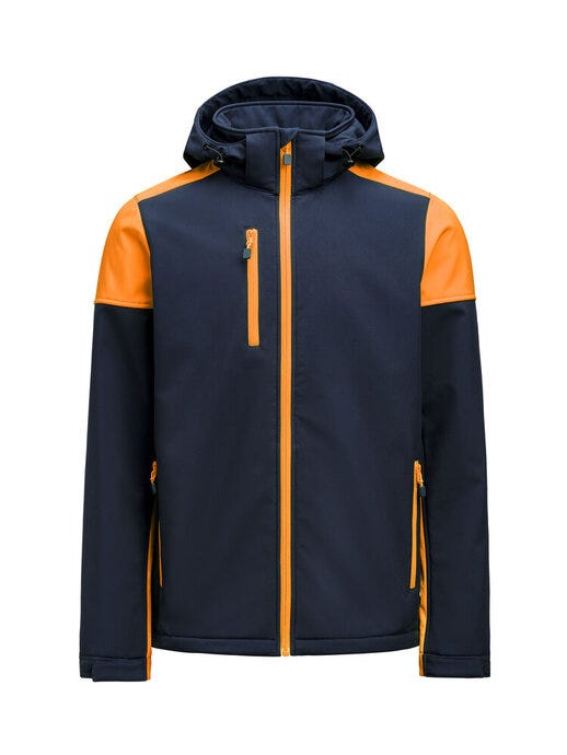 Printer Prime PP2261065 Men's Softshell - Navy/Neon Orange