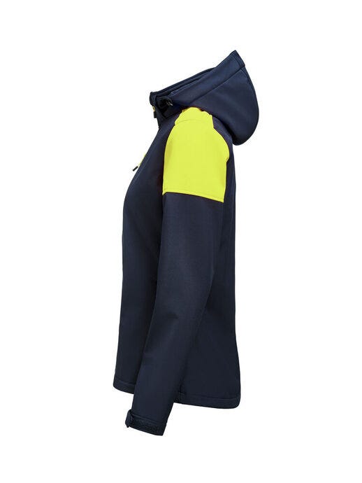 Printer Prime PP2261066 Ladies Softshell - Navy/Neon Yellow