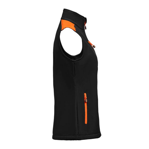 Printer Prime PP2261084 Ladies Softshell Vest - Black/Orange