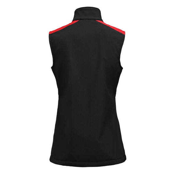 Printer Prime PP2261084 Ladies Softshell Vest - Black/Red