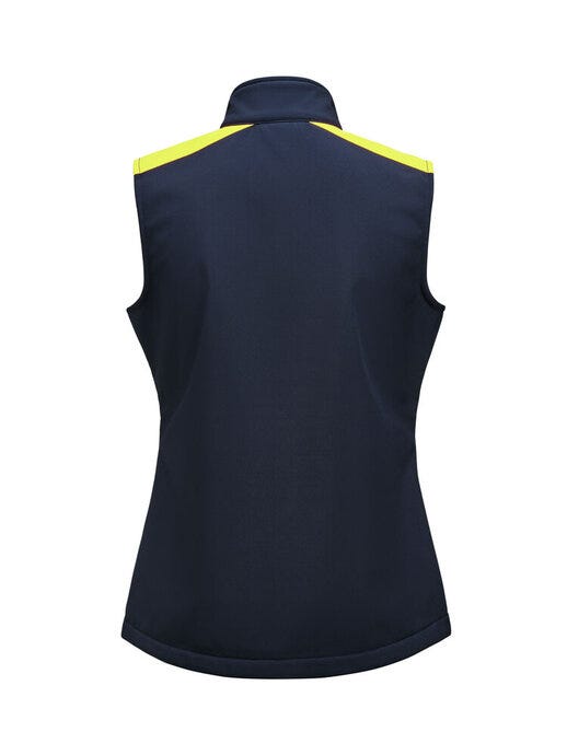 Printer Prime PP2261084 Ladies Softshell Vest - Navy/Neon Yellow